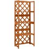 Spaljé med hyllor 55x30x140 cm massivt granträ vidaXL – miniatyr 1