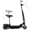 Sparkcykel med sits och LEDs för barn 120 W svart vidaXL – miniatyr 3