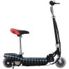 Sparkcykel med sits och LEDs för barn 120 W svart vidaXL – miniatyr 1