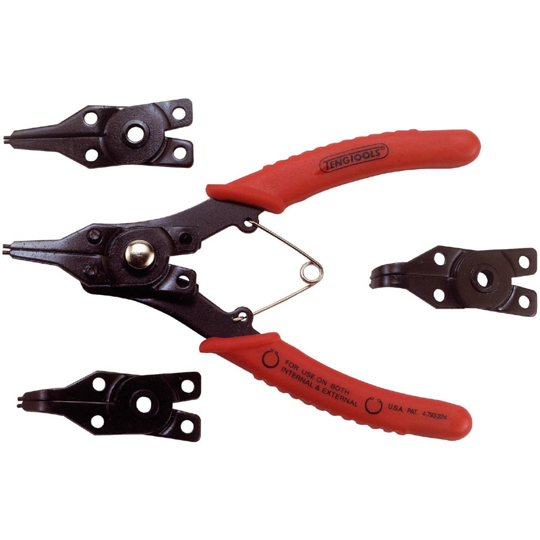 Spårringstång för in- och utvändiga spårringar 480 Teng Tools SPÅRRINGSTÅNGSATS 5 DELAR