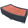 Spatrappa konstrotting 92x45x25 cm svart vidaXL – miniatyr 2