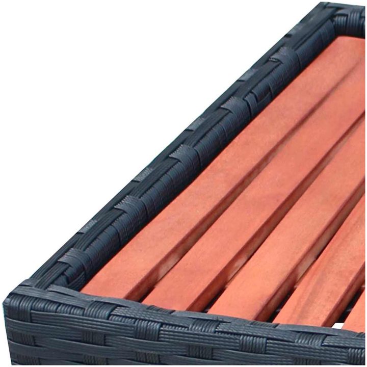 Spatrappa konstrotting 92x45x25 cm svart vidaXL – bild 6
