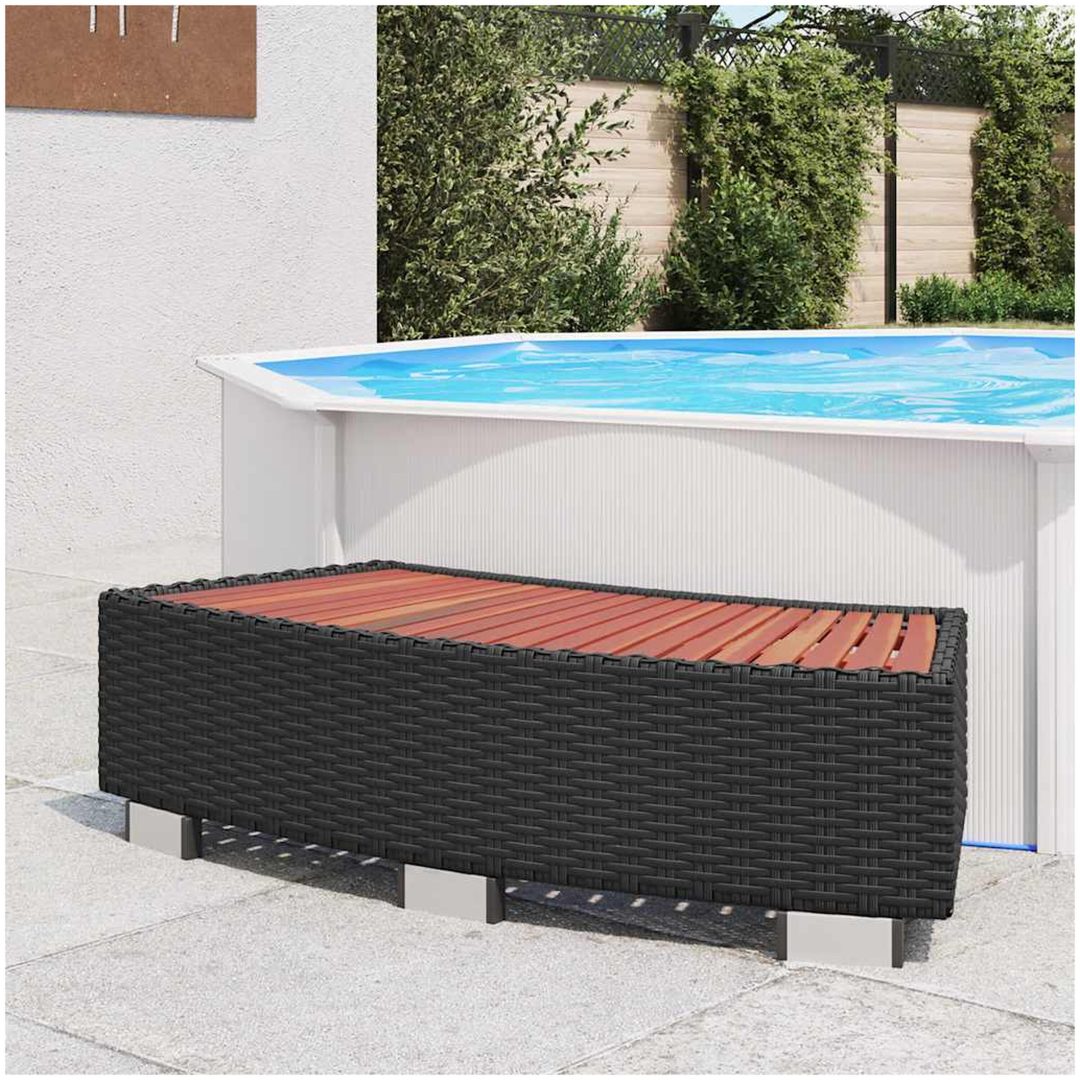 Spatrappa konstrotting 92x45x25 cm svart vidaXL