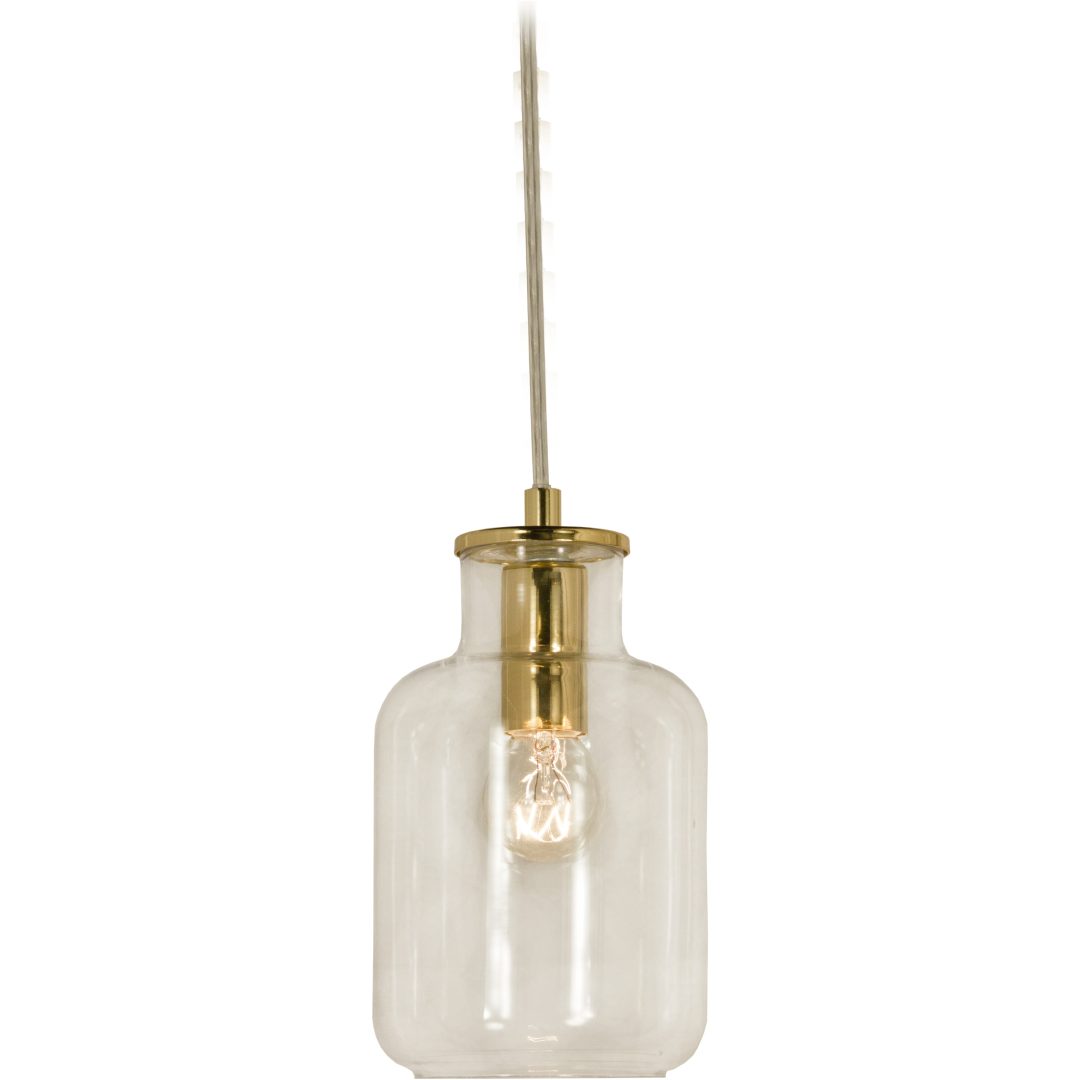 Speceri Taklampa, Klar/mässing ANETA HOME Sockel E14
