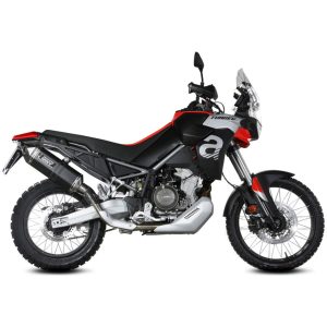 Speed Edge Slip-On Muffler Black Stainless Steel - Aprilia Tuareg 660 Mivv