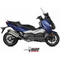 Speed Edge Stainless SteelFull Exhaust System/Stainless Steel Silencer/Carbon End Cap SYM Max Sym 500 TL Mivv