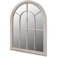 Spegel med lantlig design inom-/utomhus 69x89 cm vidaXL