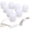 Spegelbelysning med 8 LED-lampor varmvit och kallvit vidaXL – miniatyr 1