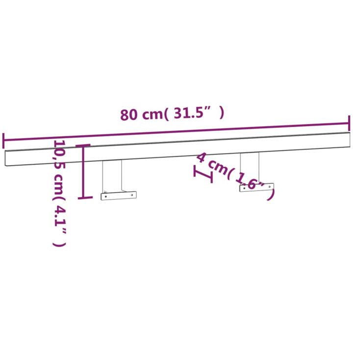 Spegellampa LED 13 W varmvit 80 cm 3000 K vidaXL 80 x 10.5 x 4 cm – bild 6
