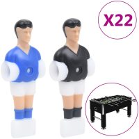 Spelare för fotbollsbord med 12,7 mm stavar 22 delar vidaXL