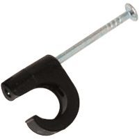 Spikklammer, Svart, För kabel 10-14 mm, 30 mm, 100st MALMBERGS