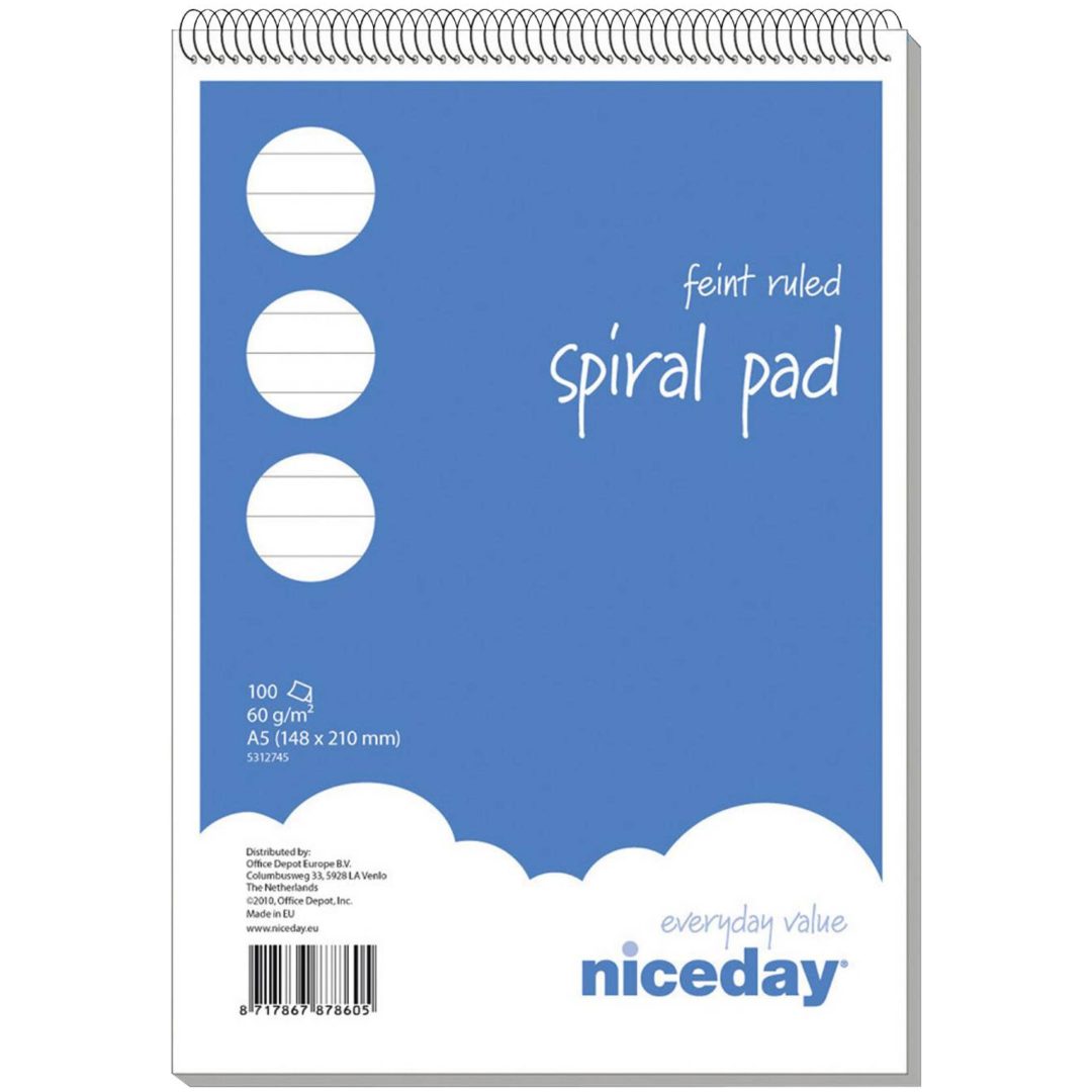 Spiralblock Vit NONAME BLOCK SPIRAL A6 LINJERAT 60G