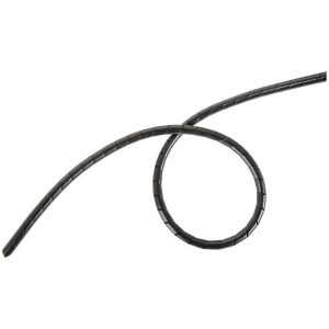 Spiralcoiled kabelöverdrag 5m Svart. ID: 4,8mm YD: 6mm
