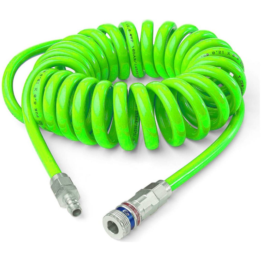 Spiralslang Hi-Vis med eSafe-koppling 310 Cejn SLANGSATS SPIRAL 8X12 6M 310