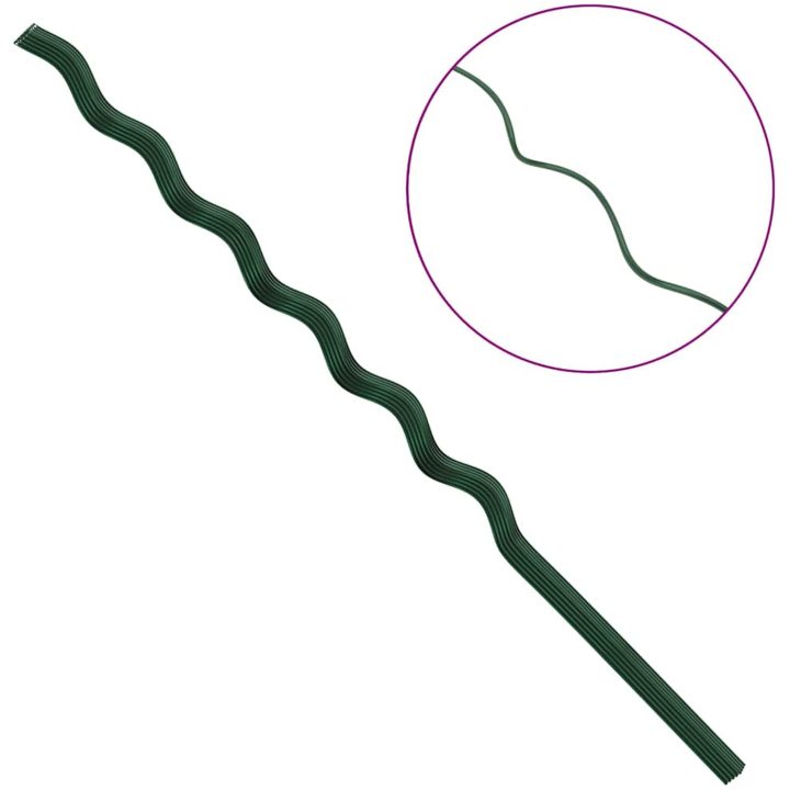 Spiralväxtstöd (20 st, 150 cm, Stål) vidaXL 150 cm hög – bild 8