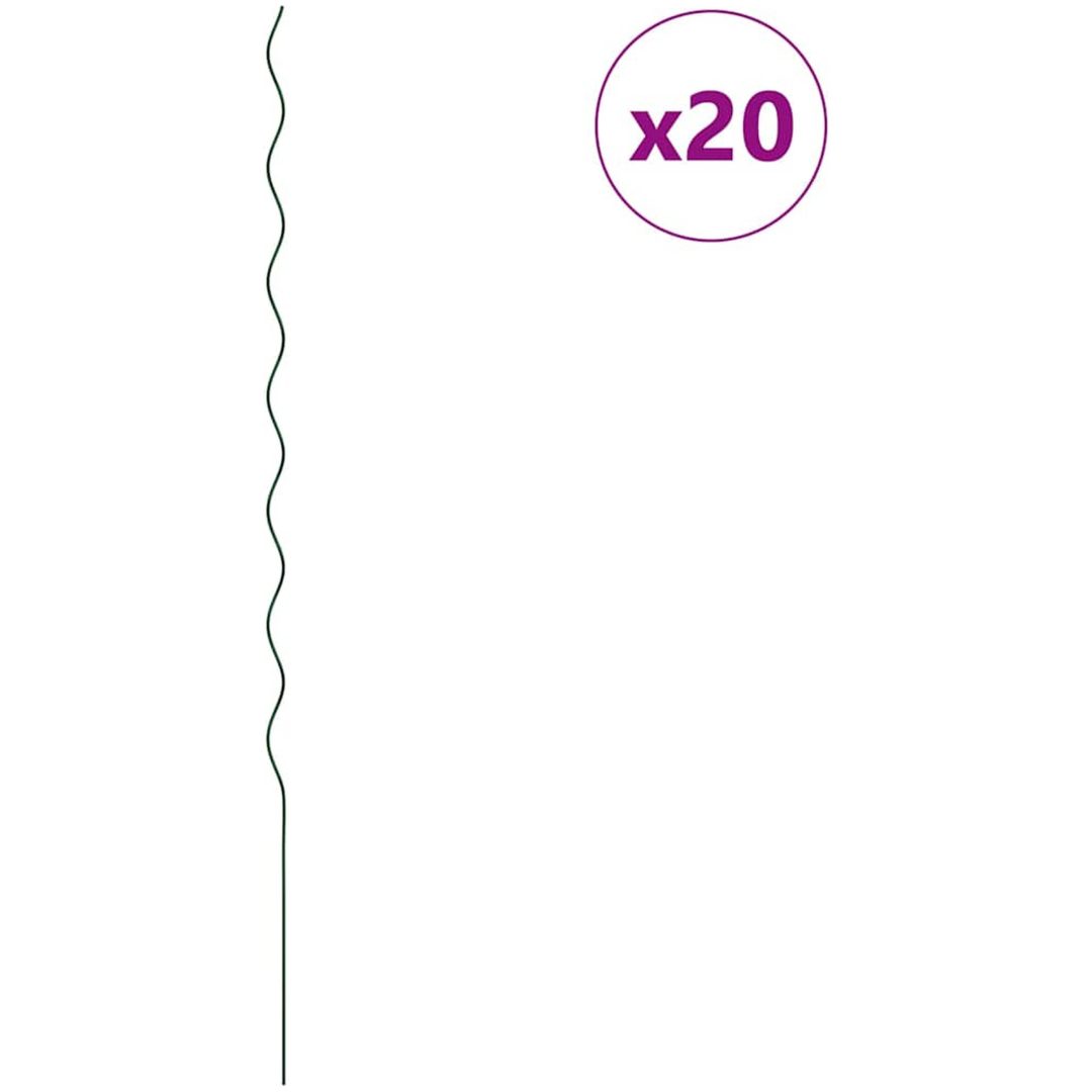 Spiralväxtstöd 20 st Stål vidaXL 170 cm – bild 3
