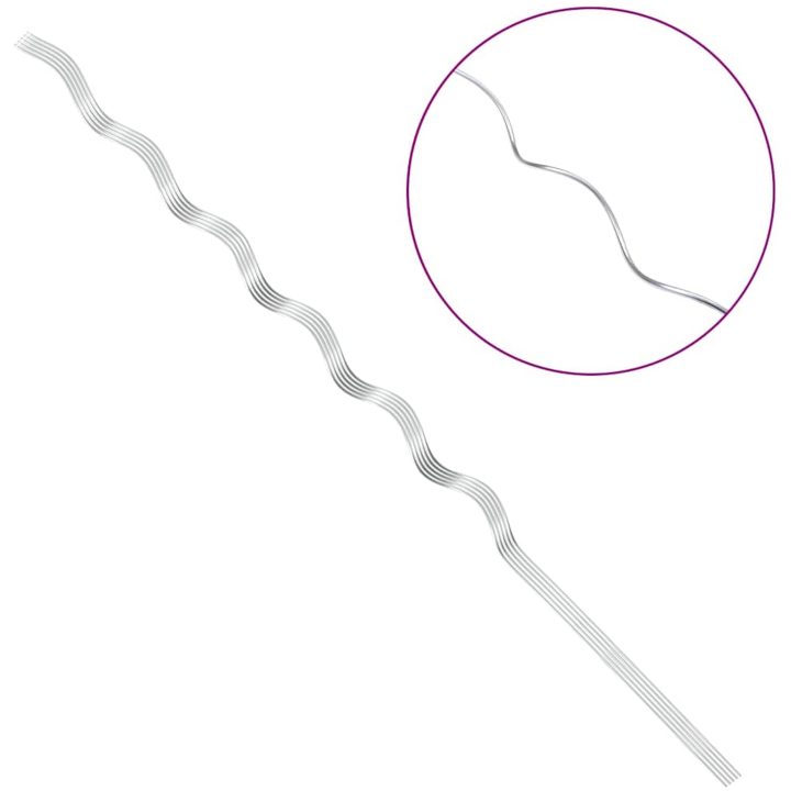Spiralväxtstöd 5 st Galvaniserat stål vidaXL 150 cm – bild 8