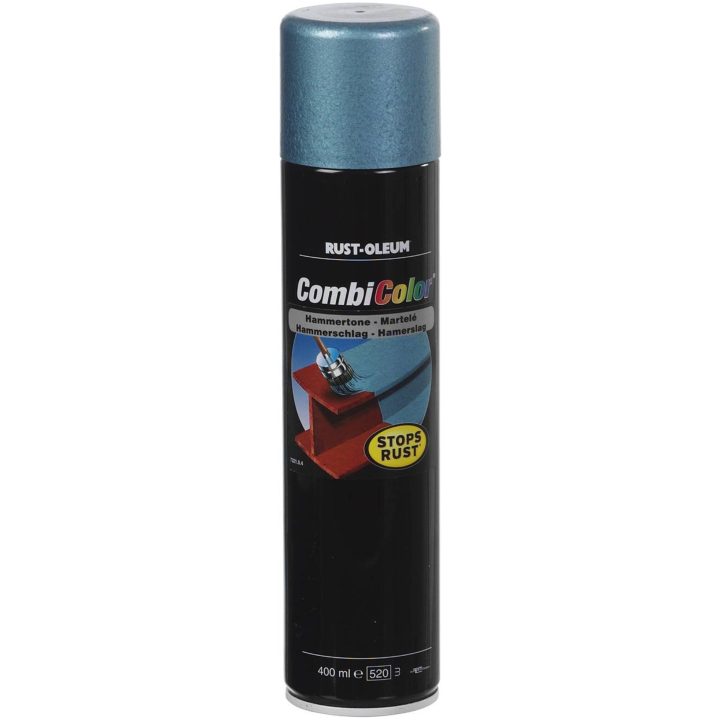 Sprayfärg hammarlack Rust-Oleum CombiColor 2=1 Hammertone HAMMARLACK 7388 MÖRKGRÅ 400ML – bild 2