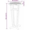 Ståbord för utomhusbruk ⌀60x105 cm massivt akaciaträ vidaXL – miniatyr 10