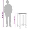 Ståbord för utomhusbruk massiv akacia vidaXL 60 x 60 x 105 cm – miniatyr 7