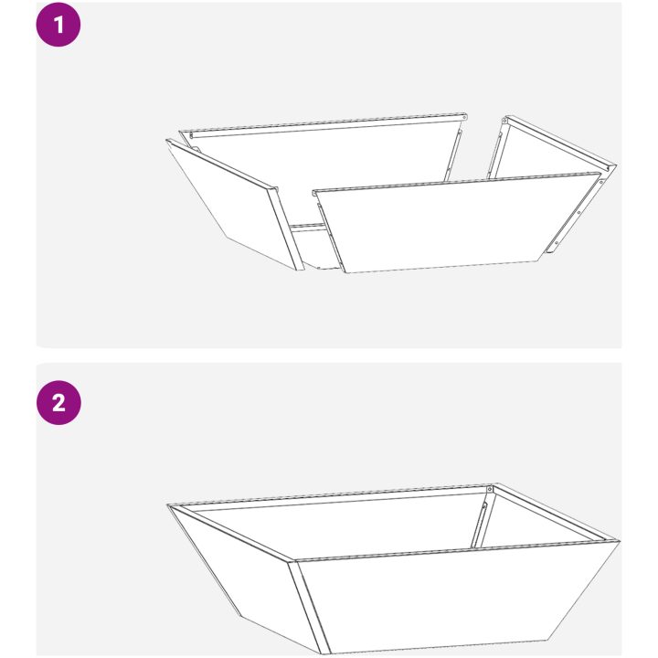 Stålkruka Galvaniserat stål Hållbar Rektangulär vidaXL 50 x 50 x 15 cm – bild 11