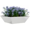 Stålkruka Galvaniserat stål Hållbar Rektangulär vidaXL 50 x 50 x 15 cm – miniatyr 3