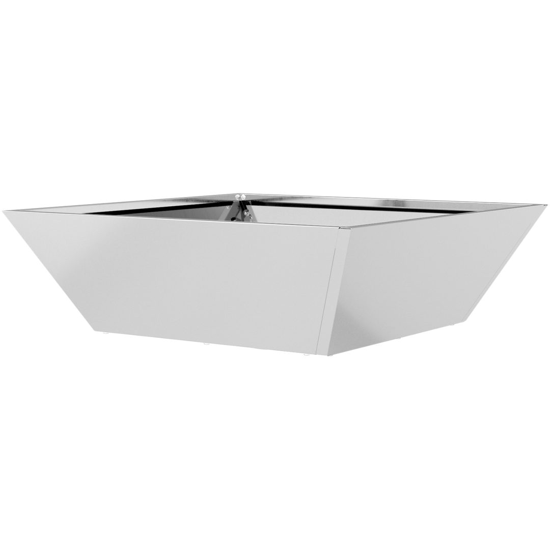 Stålkruka Galvaniserat stål Hållbar Rektangulär vidaXL 50 x 50 x 15 cm – bild 8