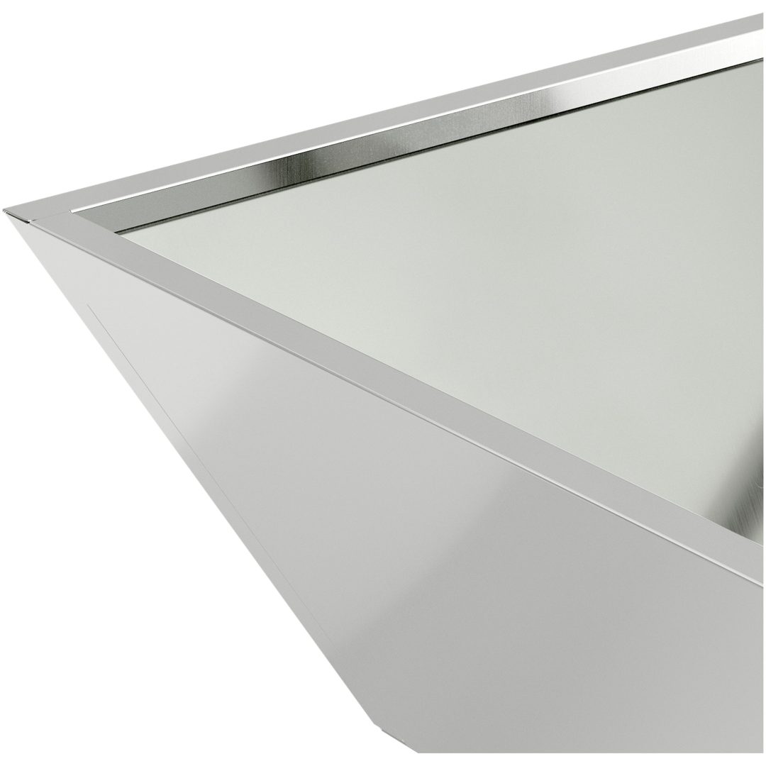 Stålkruka Galvaniserat stål Hållbar Rektangulär vidaXL 50 x 50 x 15 cm – bild 10