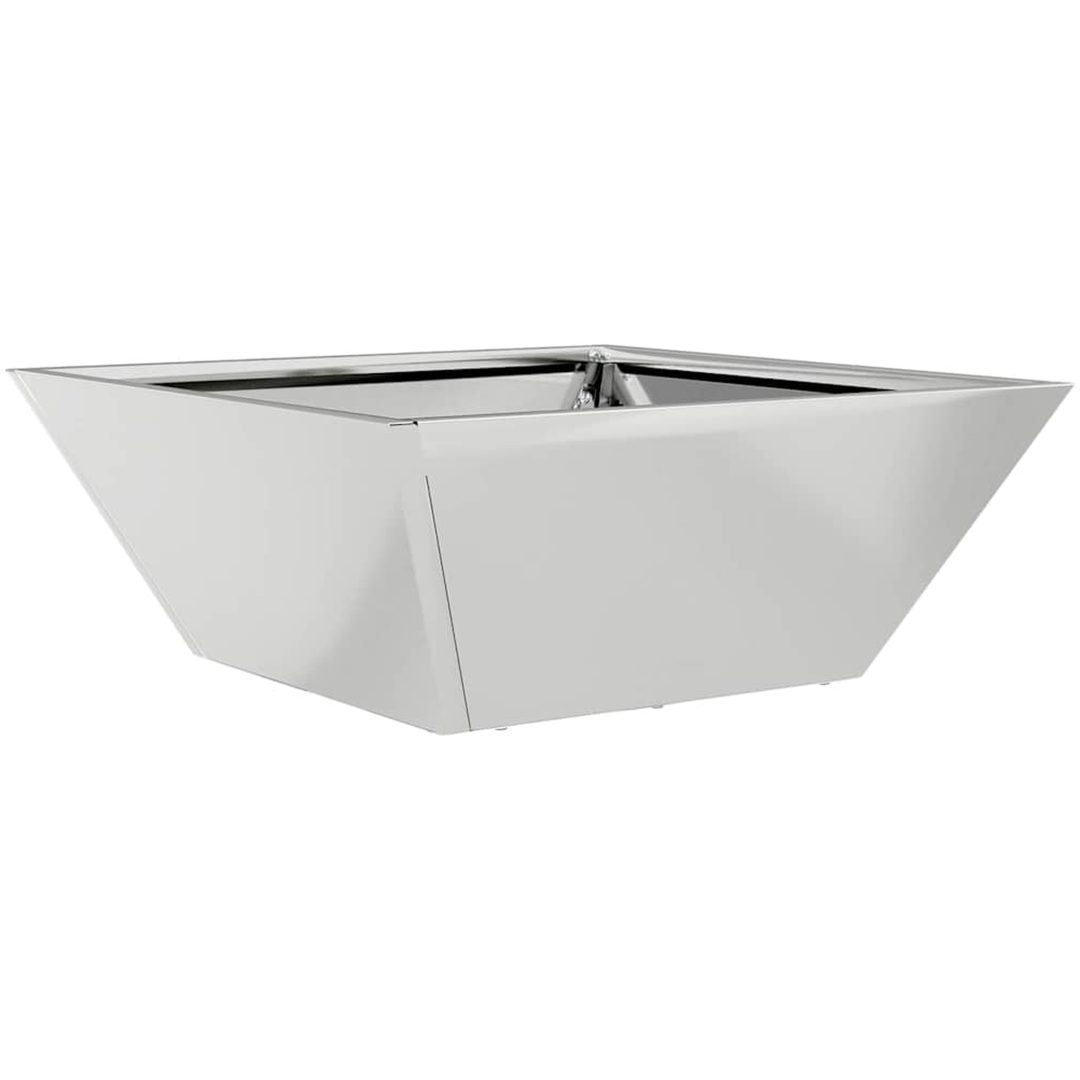Stålplanter Galvaniserat stål Dekorativa inslag vidaXL 40 x 40 x 15 cm – bild 2