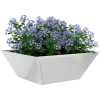 Stålplanter Galvaniserat stål Dekorativa inslag vidaXL 40 x 40 x 15 cm – miniatyr 3