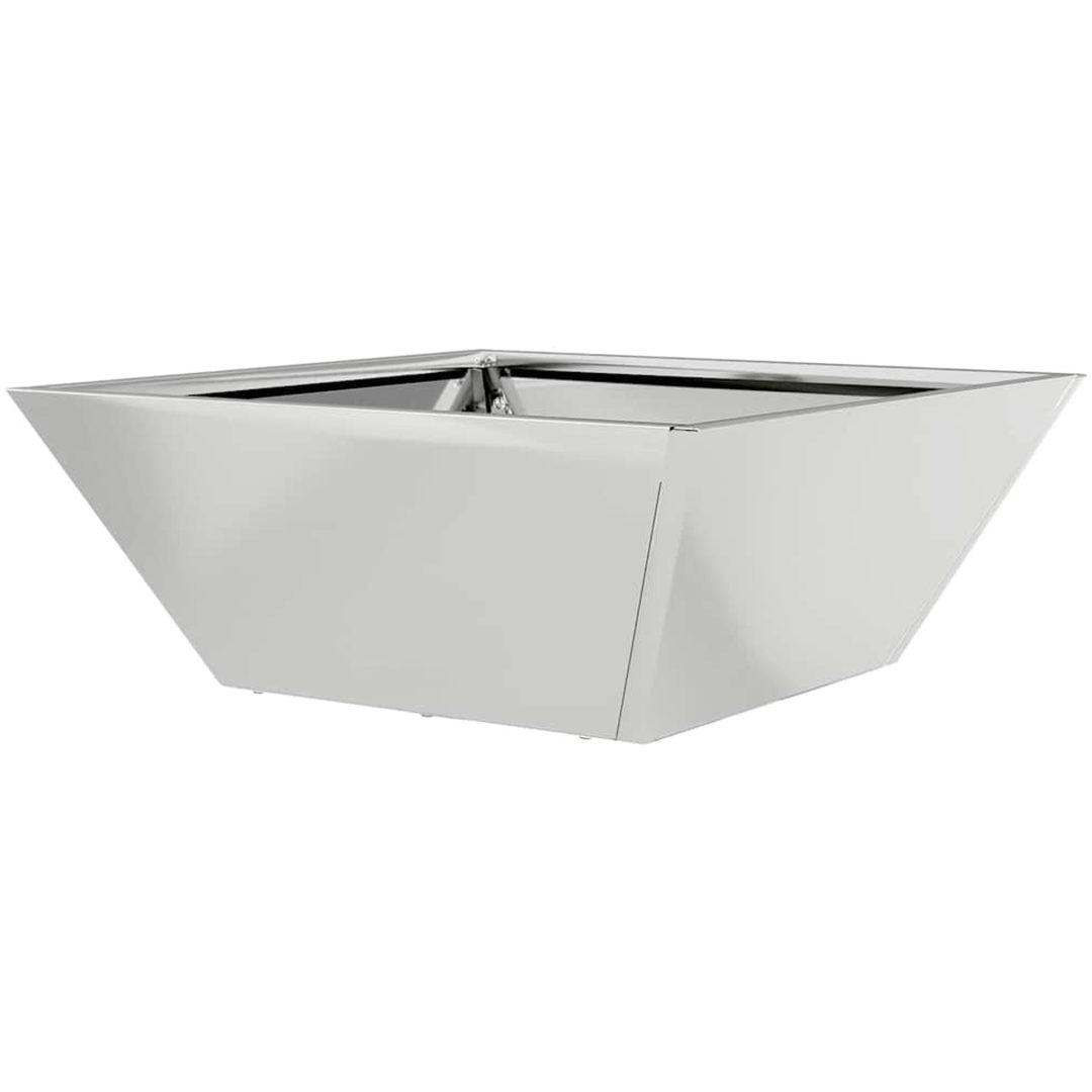 Stålplanter Galvaniserat stål Dekorativa inslag vidaXL 40 x 40 x 15 cm – bild 7