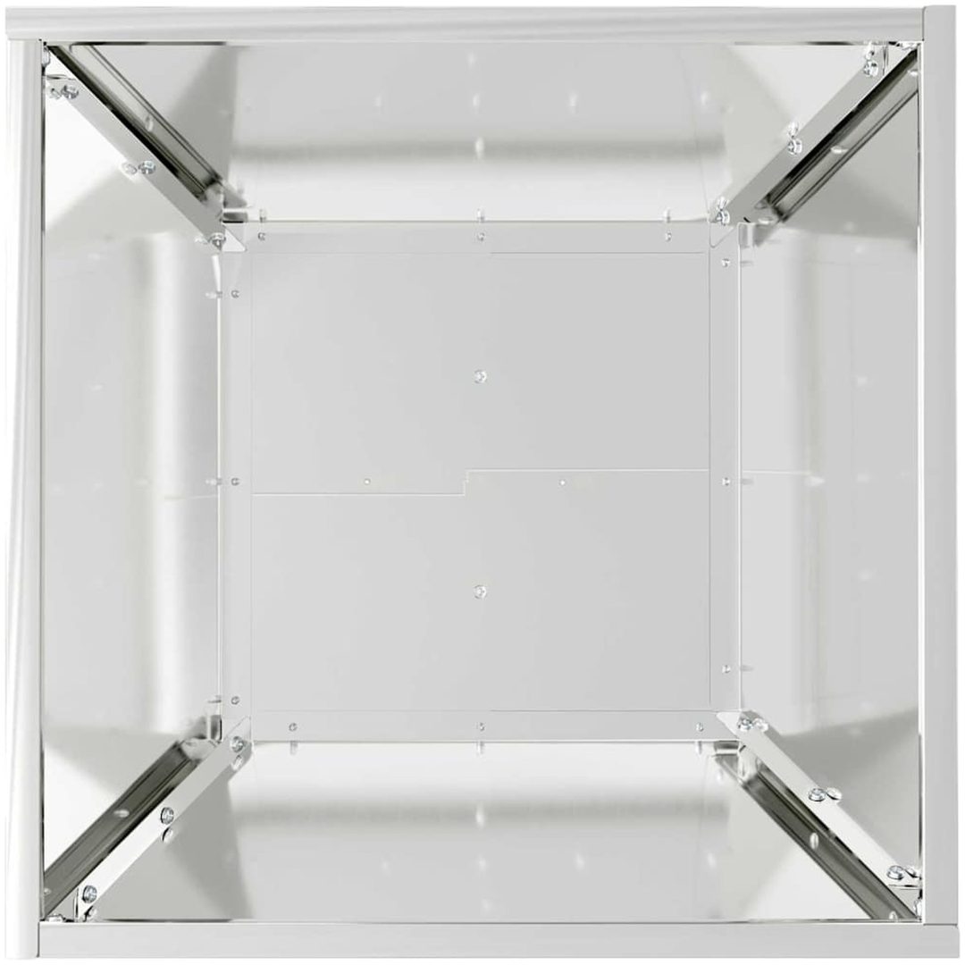 Stålplanter Galvaniserat stål Dekorativa inslag vidaXL 40 x 40 x 15 cm – bild 8