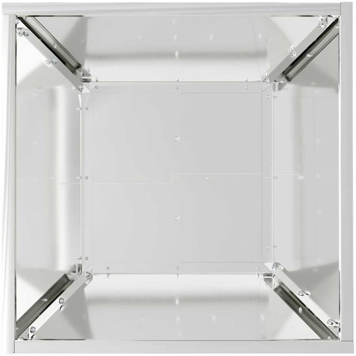 Stålplanter Galvaniserat stål Dekorativa inslag vidaXL 40 x 40 x 15 cm – bild 8
