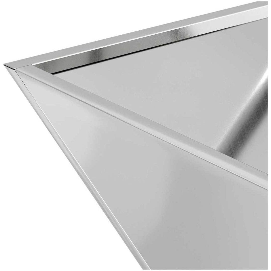 Stålplanter Galvaniserat stål Dekorativa inslag vidaXL 40 x 40 x 15 cm – bild 9