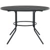 Stapelbar stolsgrupp 7 delar antracit pulverlackerat stål vidaXL 110 x 72.5 cm – miniatyr 6