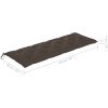 Stapelbar trädgårdsbänk med dyna 159 cm massiv teak vidaXL 150 cm – miniatyr 12