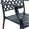 Stapelbar trädgårdsstolsgrupp 5 st antracit pulverlackerat stål vidaXL 80 x 72.5 cm – miniatyr 8