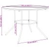 Stapelbar trädgårdsstolsgrupp 7 st antracit pulverlackerat stål vidaXL 110 x 72.5 cm – miniatyr 12