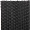 Stapelbara Trädgårdsstolar - 2 Delars Set i Svart Poly Rattan vidaXL 54 x 56 x 90 cm – miniatyr 8