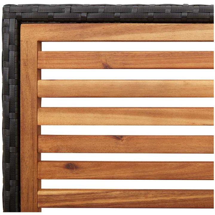 Stapelbara Trädgårdsstolar - 2-pack, Svart Poly Rattan vidaXL 54 x 56 x 90 cm – bild 8