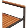 Stapelbara Trädgårdsstolar - 2-pack, Svart Poly Rattan vidaXL 54 x 56 x 90 cm – miniatyr 9