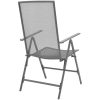 Stapelbara trädgårdsstolar 2 st stål grå vidaXL – miniatyr 4