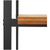 Stapelbara trädgårdsstolar 4 st massivt akaciaträ och metall vidaXL – miniatyr 6