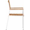 Stapelbara Trädgårdsstolar 4 st Solid Teak & Rostfritt Stål vidaXL 56 x 54.5 x 87 cm – miniatyr 6