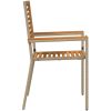 Stapelbara Trädgårdsstolar - Set om 2 i Beige Poly Rattan. vidaXL 54 x 56 x 90 cm – miniatyr 6