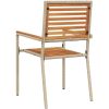Stapelbara Trädgårdsstolar - Set om 2 i Beige Poly Rattan. vidaXL 54 x 56 x 90 cm – miniatyr 7