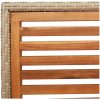 Stapelbara Trädgårdsstolar - Set om 2 i Beige Poly Rattan. vidaXL 54 x 56 x 90 cm – miniatyr 8