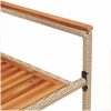 Stapelbara Trädgårdsstolar - Set om 2 i Beige Poly Rattan. vidaXL 54 x 56 x 90 cm – miniatyr 9