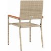 Stapelbara Trädgårdstolar - 2-pack i Beige Poly Rattan vidaXL 54 x 56 x 90 cm – miniatyr 7