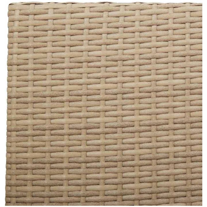 Stapelbara Trädgårdstolar - 2-pack i Beige Poly Rattan vidaXL 54 x 56 x 90 cm – bild 8